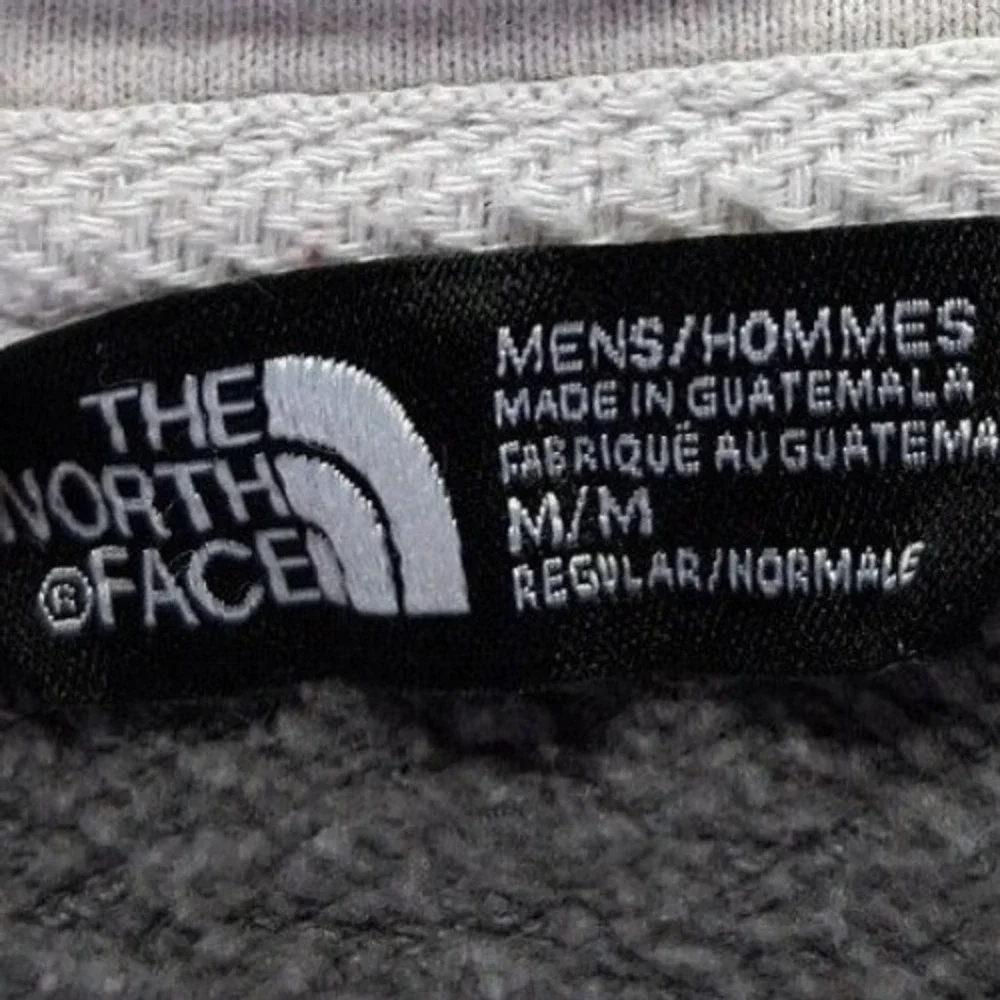 The North Face Mens Size‎ Large Hoodie Pullover Gray White Sweatshirt